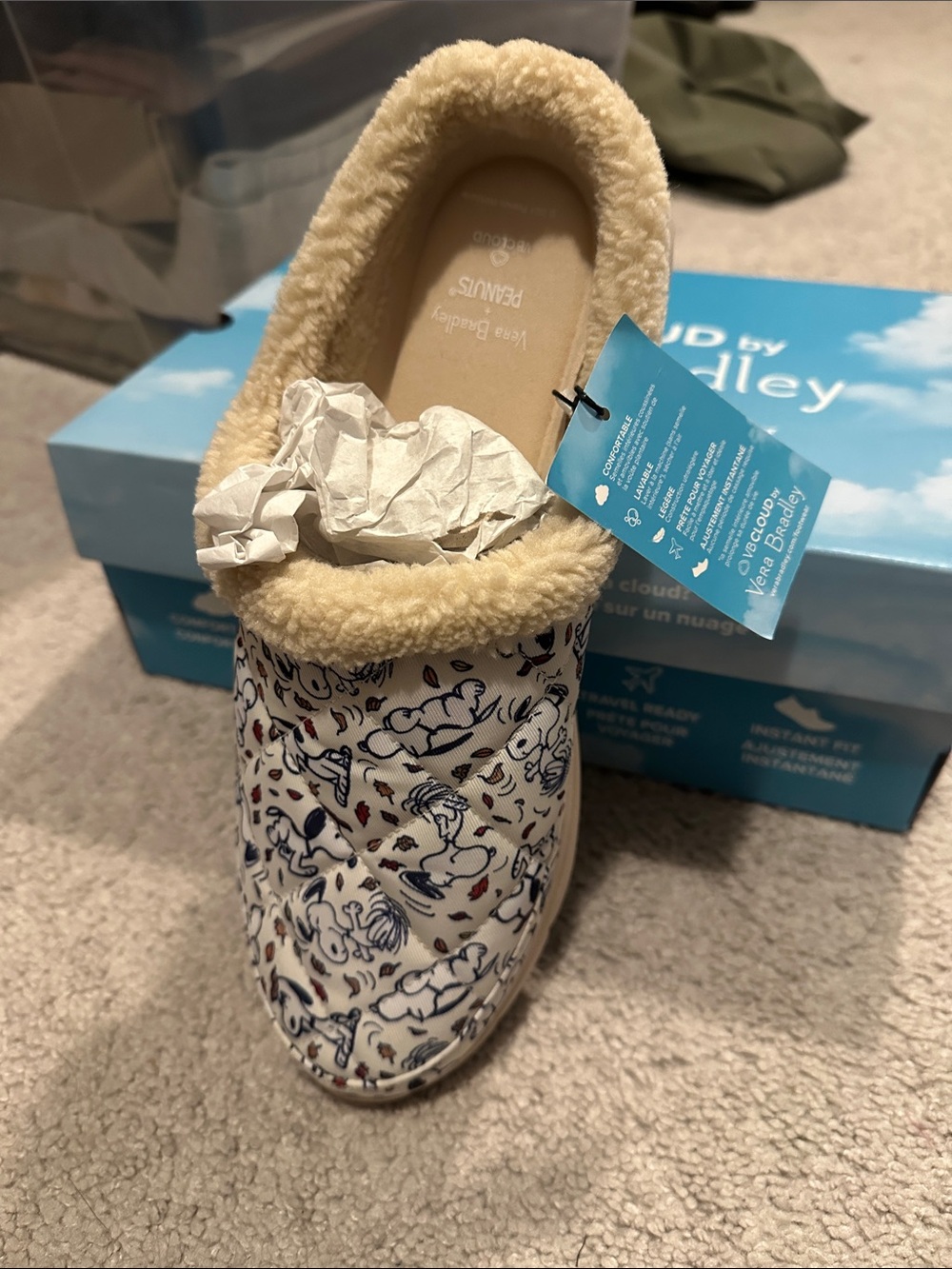 NWT VB Cloud Fall for Snoopy 2-Mile Mule